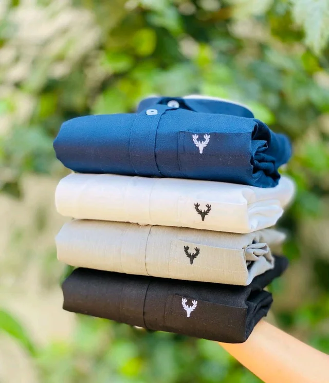Plain Shirts For Men - 4 Pc Combo Stylish & Comfortable
