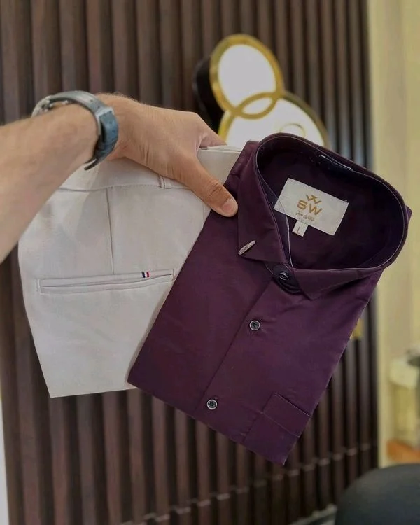 Cotton Shirt And Pent Combo - 30, XXL-44