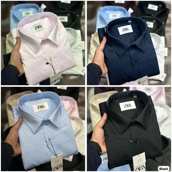 Zara Plain Shirts For Men - 4 Pc Combo Stylish & Comfortable - M-38