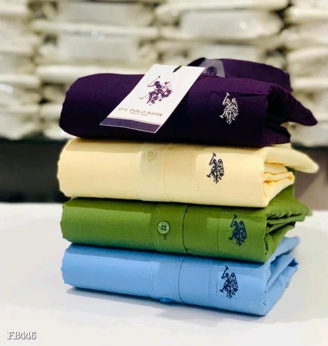 Us Polo Plain Shirts Combo Of 4pcs - M-38