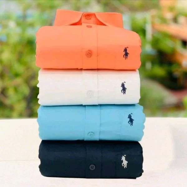 Plain Shirts Combo Of 4pcs - XXL-44