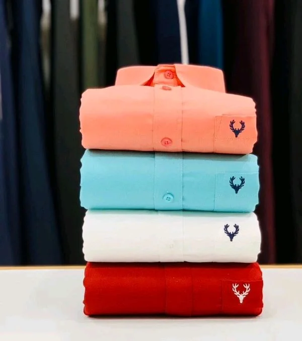 Plain Shirts Combo Of 4pcs 