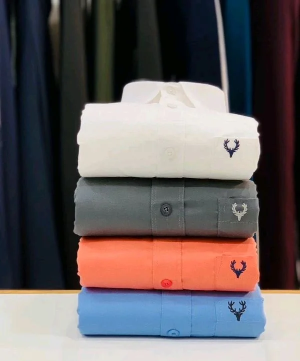 Plain Shirts Combo Of 4pcs - XL-42