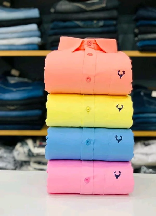 Plain Shirts Combo Of 4pcs 