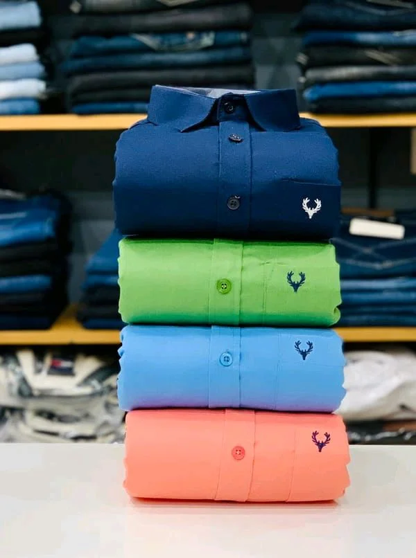 Plain Shirts Combo Of 4pcs 
