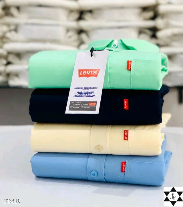 Levi’s Plain Shirts Combo Of 4pcs - L-40