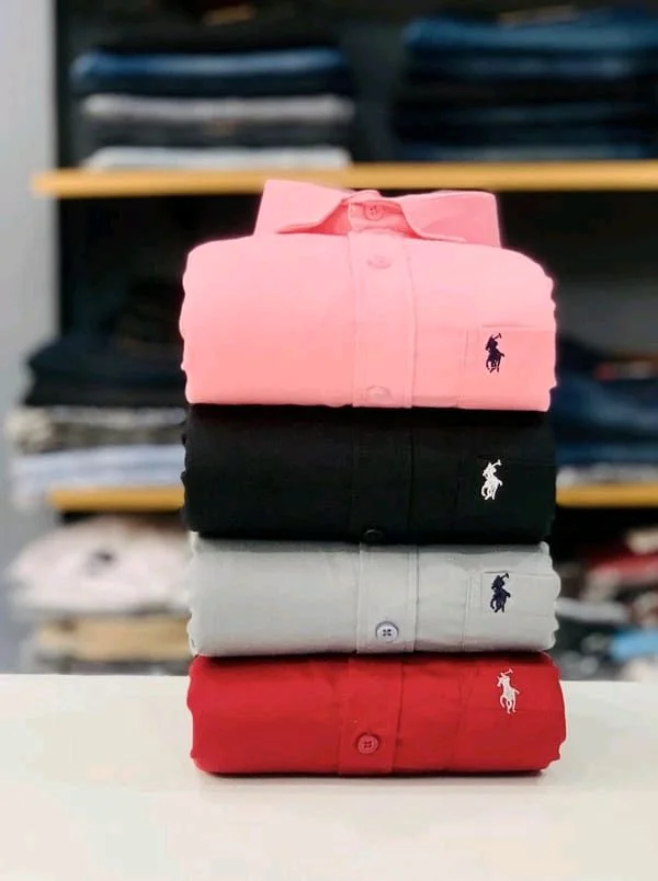 RL Formal plain Shirts Combo Of 4pcs - S-36