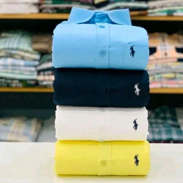 RL Formal plain Shirts Combo Of 4pcs - M-38