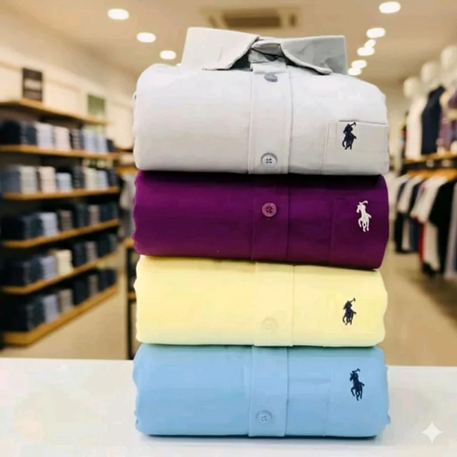 RL Formal plain Shirts Combo Of 4pcs - M-38