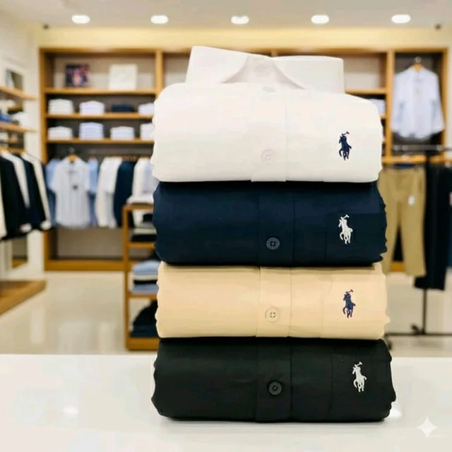 RL Formal plain Shirts Combo Of 4pcs - S-36