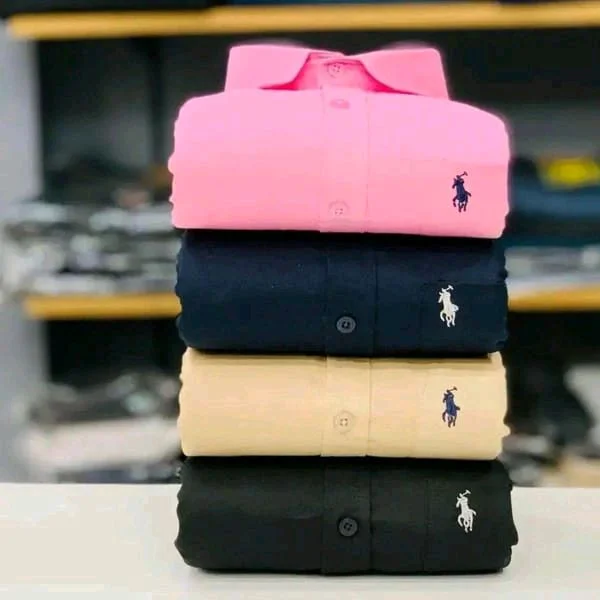 RL Formal plain Shirts Combo Of 4pcs - L-40