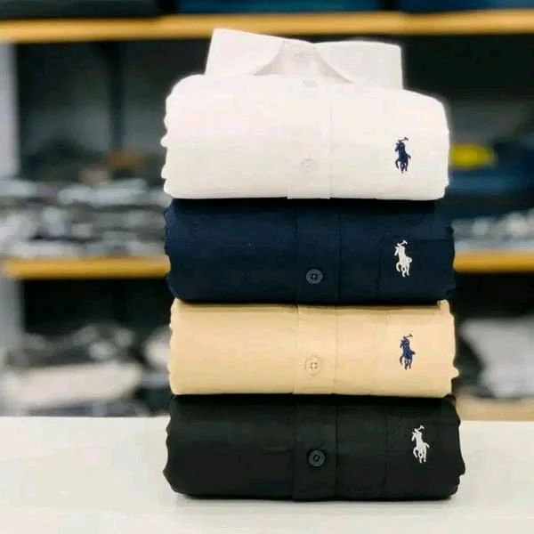 RL Formal plain Shirts Combo Of 4pcs - S-36