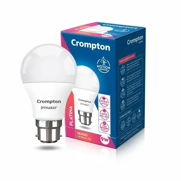Crompton 9W Motion Sensor LED Bulb - 6000k