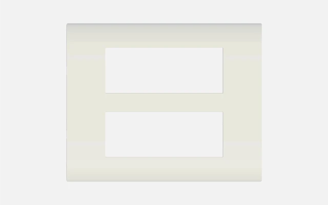 Norisys CUBE Series 12M Flat-5 Plate with Frame - Frost White - 12M, Frost White