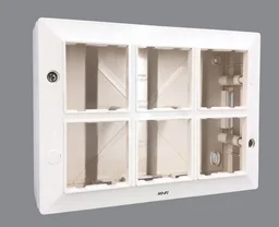 Hi-Fi HiFi Modular Plate with PVC Box- 12M - White