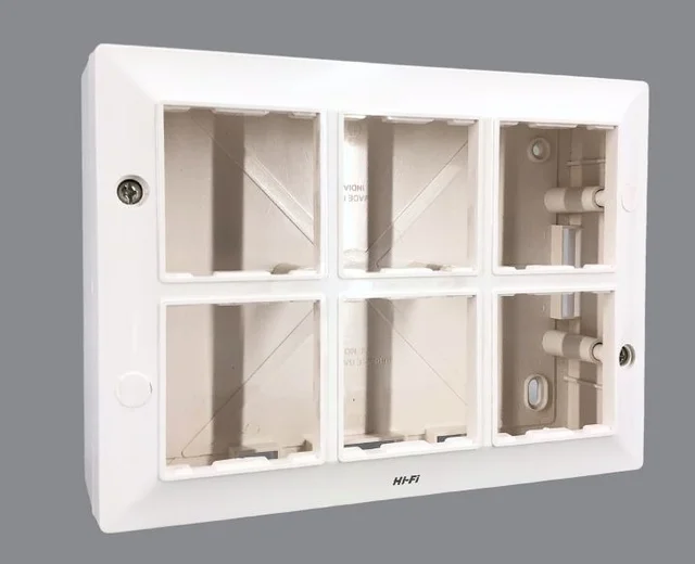 Hi-Fi HiFi Modular Plate with PVC Box- 12M - White