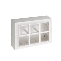 Hi-Fi HiFi Modular Plate with PVC Box- 12M - White