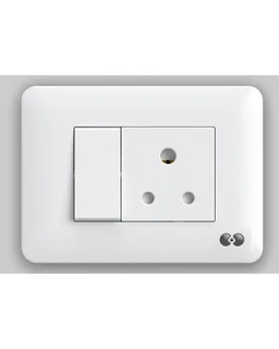 Skava legacie 6A 1Way Switch Antique White - White