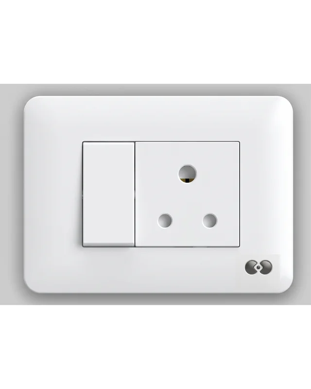 Skava legacie 6A 1Way Switch Antique White - White