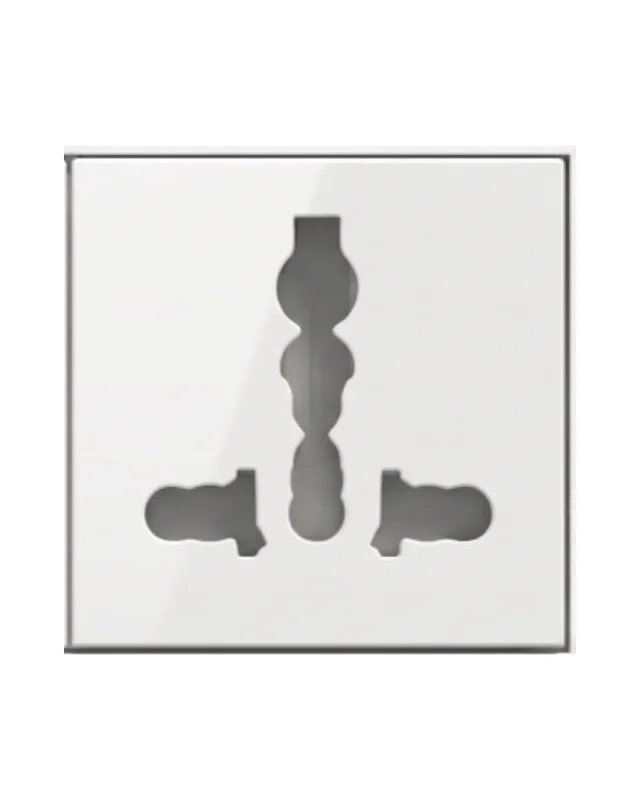 Skava Legacie 13A International Pin Socket - White