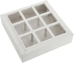 Hi-Fi HiFi Modular Plate with PVC Box- 18M - White