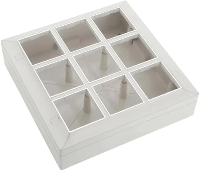 Hi-Fi HiFi Modular Plate with PVC Box- 18M - White