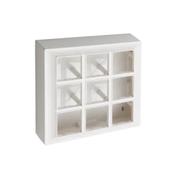 Hi-Fi HiFi Modular Plate with PVC Box- 18M - White