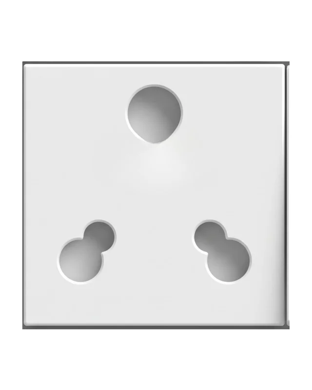 Skava Legacie 6A & 16A Multi Pin Socket - White