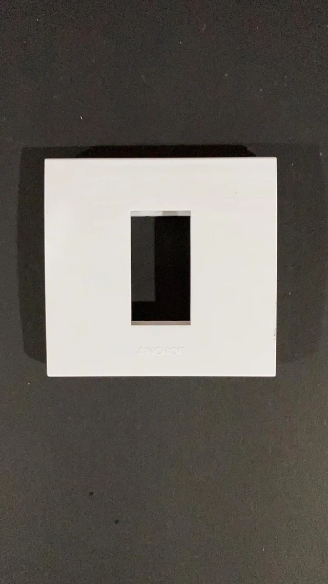 Anchor by Panasonic Penta Modular 1M Plate - White - 65901 - White