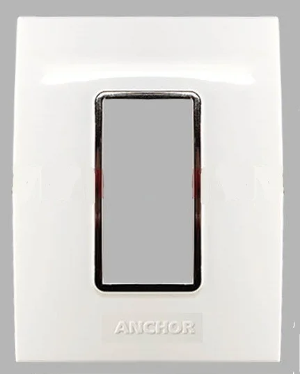 Anchor by Panasonic Penta Modular Gina 1M Plate - White - 65801 - White