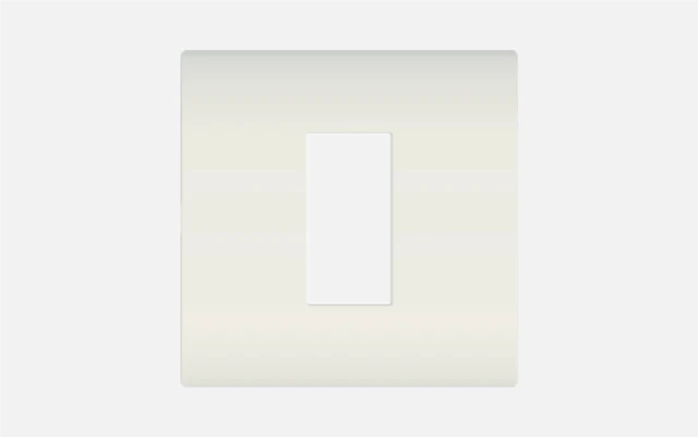 Norisys Cube Series Flat-5 Plates with Frame- Frost White | Modular Switch Plates