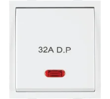 Anchor by Panasonic Roma Classic 32A D.P. 1 Way Switch With Neon, ISI - White - 21984 - White