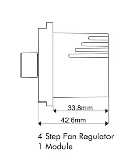 Skava Legacie 4 Step Fan Regulator 1M - White