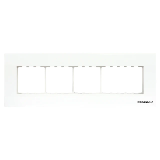 Panasonic Europa 8 Module Pure Plate - White - WIPM6018 - Cover Plate, White