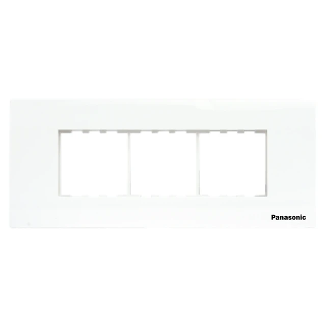 Panasonic Europa 6M Plate White | Modular Switch Plate Frame