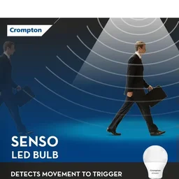 Crompton 9W Motion Sensor LED Bulb - 6000k