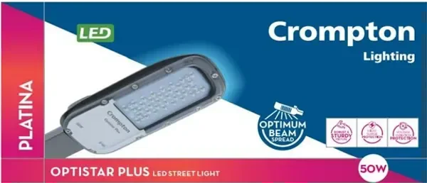 Crompton 50W LED Street Light Optistar Plus NXT