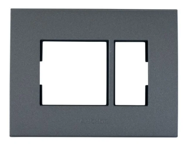 Anchor by Panasonic Penta Modular 3M Plate - Graphite Black - 65353B - Graphite Black