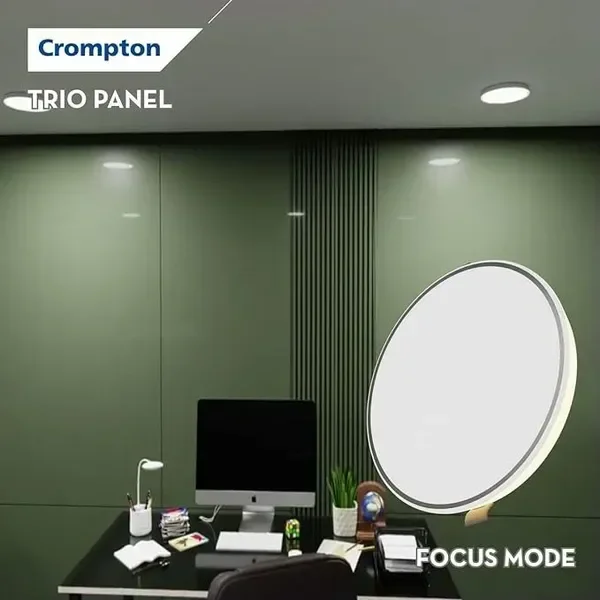 Crompton 15W Trio Panel, Recess LED Downlight