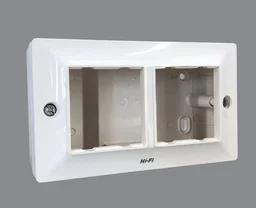 Hi-Fi HiFi Modular Plate with PVC Box-4M - White