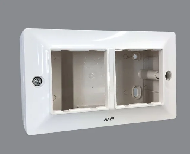 Hi-Fi HiFi Modular Plate with PVC Box-4M - White