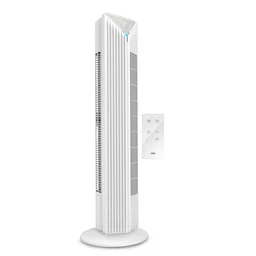 GM Fortune Bladeless Tower Fan with Air Purifier - White