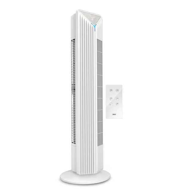 GM Fortune Bladeless Tower Fan with Air Purifier - White