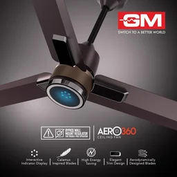 GM Aero 360 1200 mm BLDC Ceiling Fan - Brown Chrome