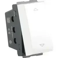 GM Four Five 6A 2 Way Switch (Glossy White)