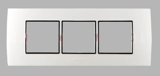 Anchor by Panasonic Penta Modular Gina 6M Plate White - 65806 - White