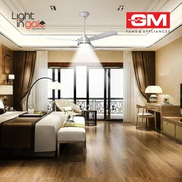 GM Lightingale Anti-dust Ceiling Fan with LED light & Remote (1200 mm)