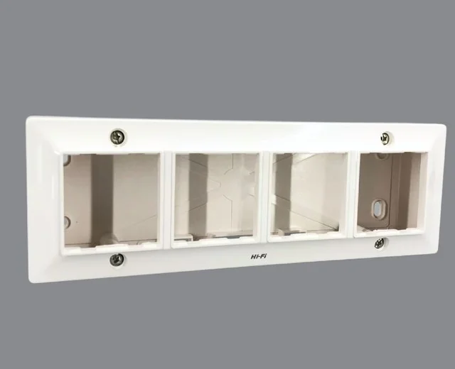 Hi-Fi HiFi Modular Plate with PVC Box- 8M(H) - White