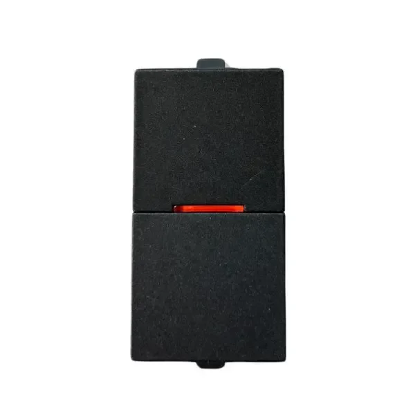 Anchor by Panasonic Penta Modular Flat Penta Modular 16A 1Way Switch WI Flat - Graphite Black - 65157B - Graphite Black