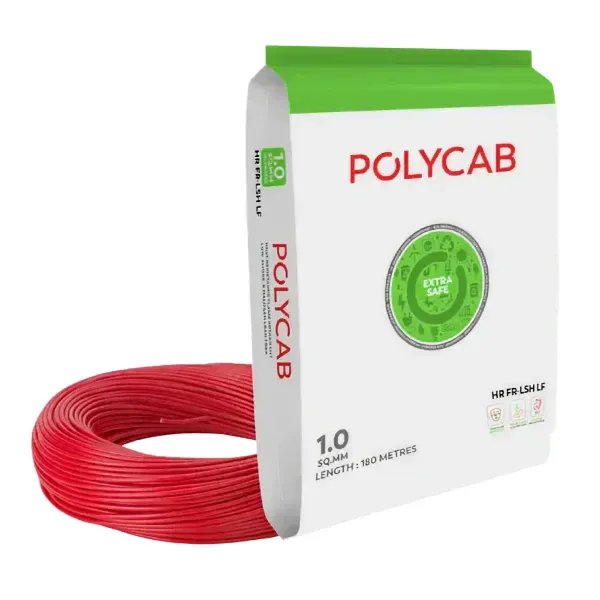 Polycab 1.0 Sqmm HR FR-LSH LF Wire 180Mtr